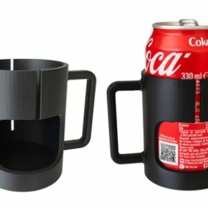 Suport amb 2 nances per a llaunes de format estàndard.