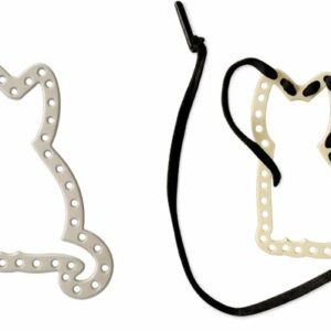 Joguina per enfilar amb silueta de gat