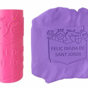 Rodet amb estampa de la diada de Sant Jordi