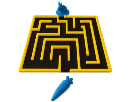 Laberint en relleu + alt contrast dificultat mitjana